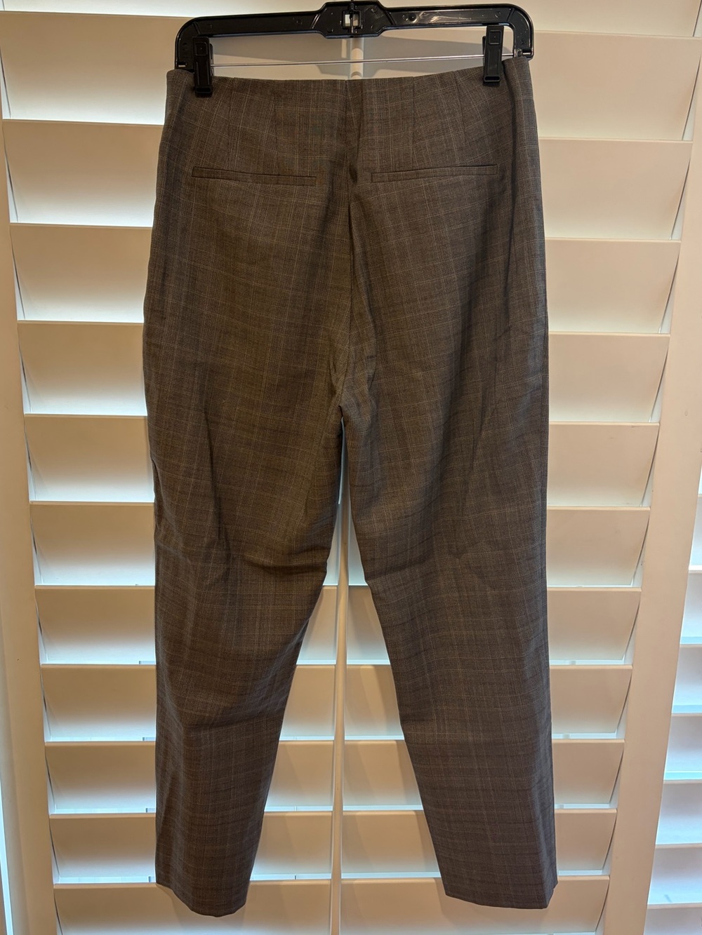 FRAME EUC Plaid Slit Front Cropped Pants Trousers 6 8 Wool - Picture 4 of 7